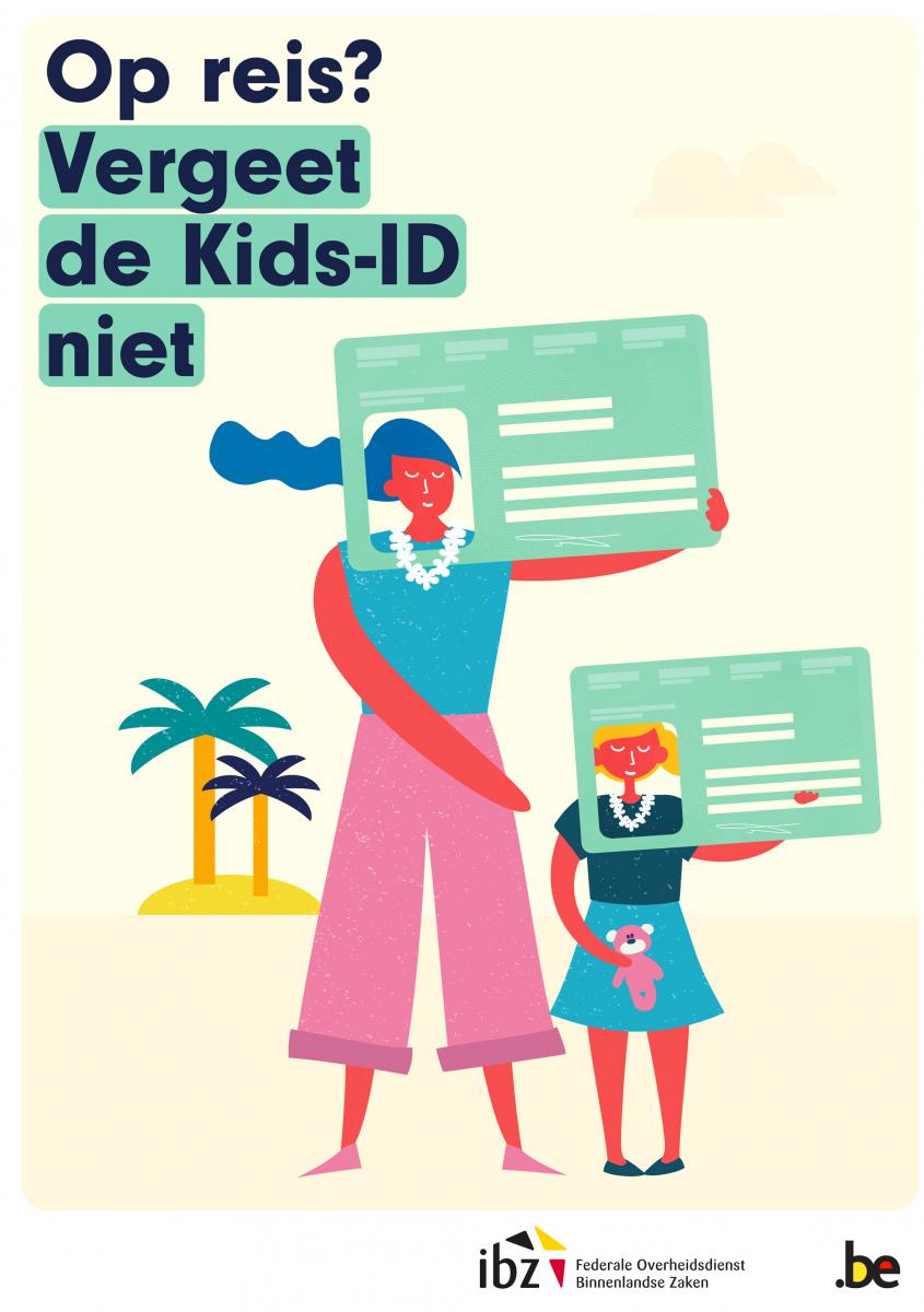 Campagnebeeld Op reis? Vergeet je Kids-ID niet