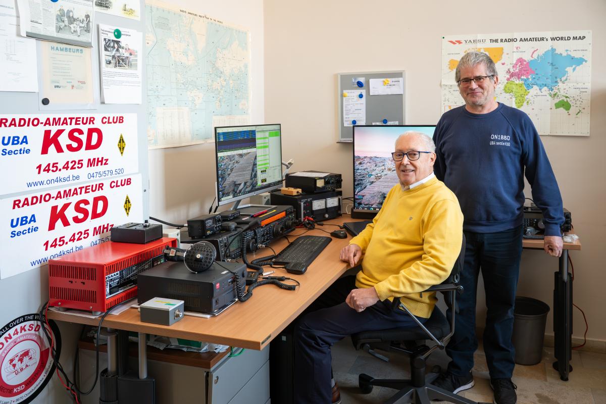Dannick Barbery en Jean de Moraes van Radioclub Koksijde (ON4KSD) 