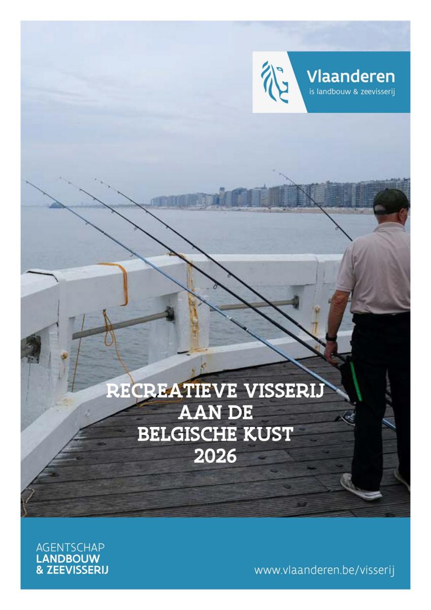 De brochure Recreatieve visserij aan de Belgische kust 2026